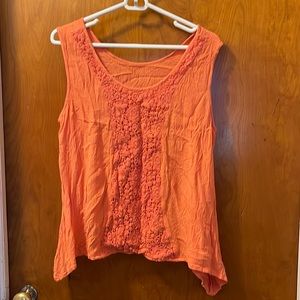 Womens tank top burnt orange